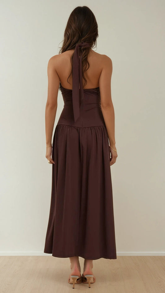 Mocha Wrap Dress