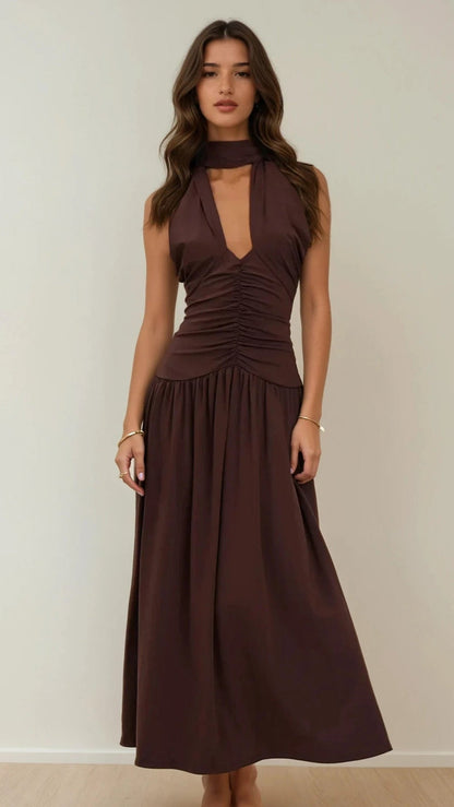 Mocha Wrap Dress