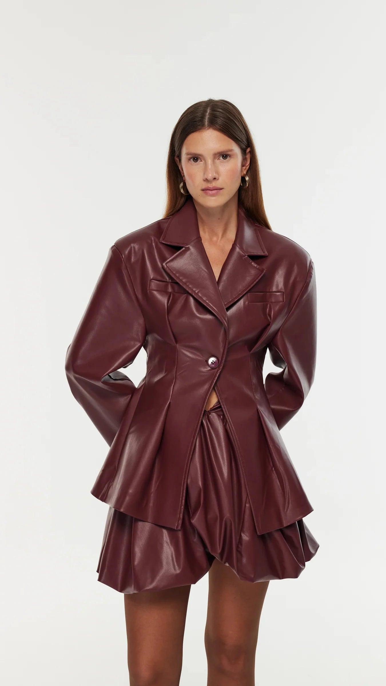 Nova Bordeaux Blazer