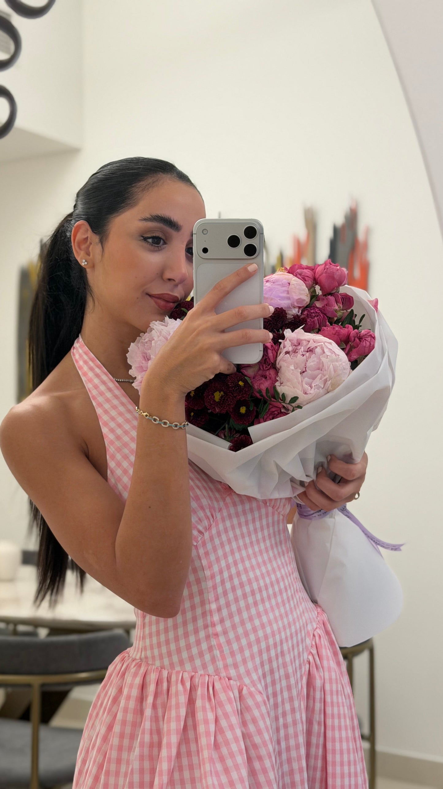 Rosette Midi Dress