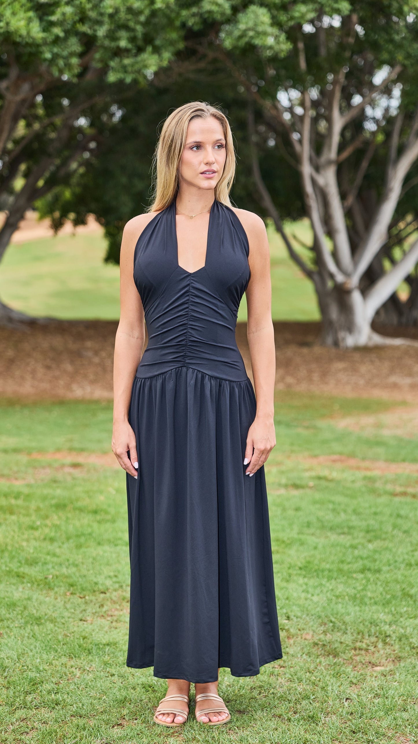 Onyx Tie Dress