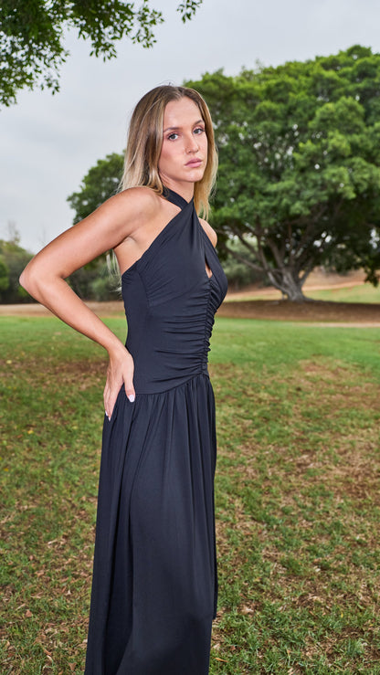 Onyx Tie Dress
