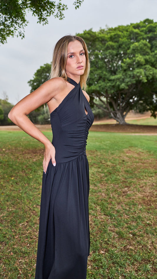Onyx Tie Dress